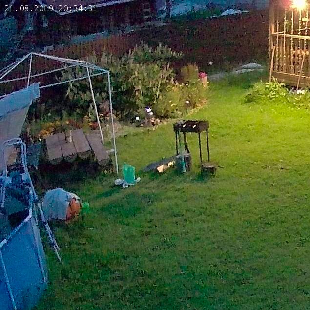 В сумерках были видны шумы на изоображении.