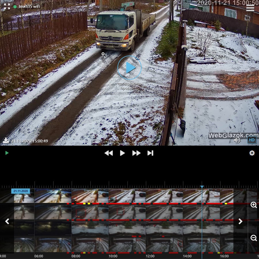 Масштабирование видео в личном кабинете WebGlazok