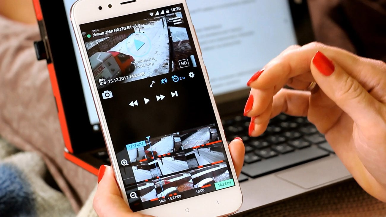 Приложение для просмотра камер системы видеонаблюдения WebGlazok
