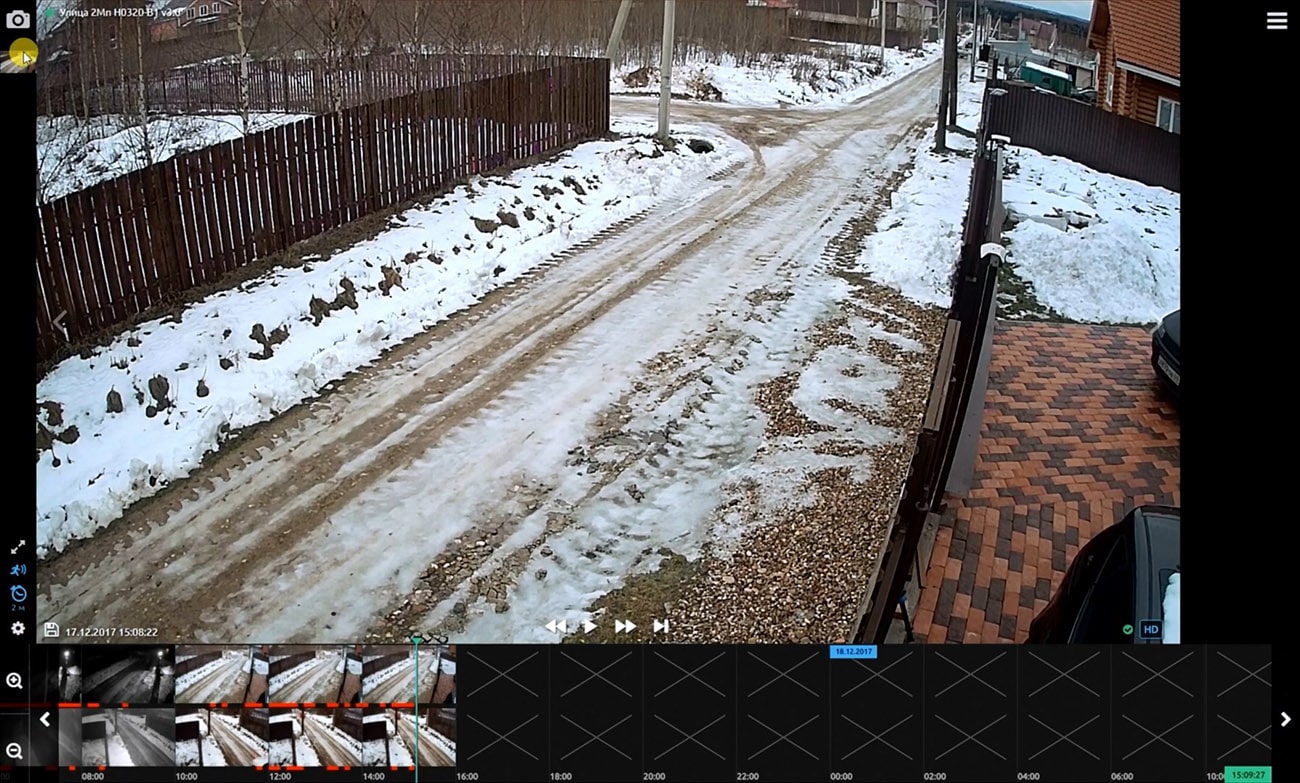 Личный кабинет системы видеонаблюдения WebGlazok - запрос на получение нового кадра