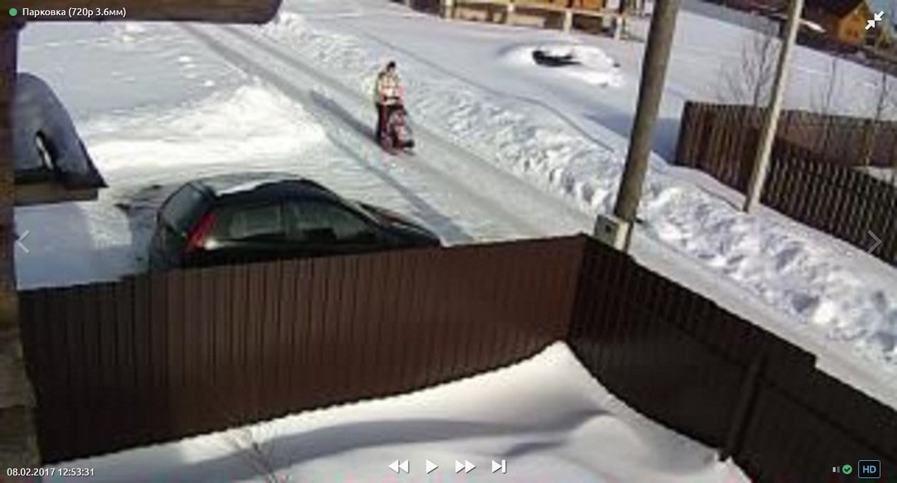 Просмотр кадра с низким разрешением