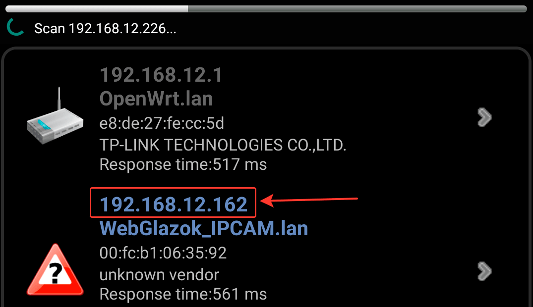 Сканирование локальной сети