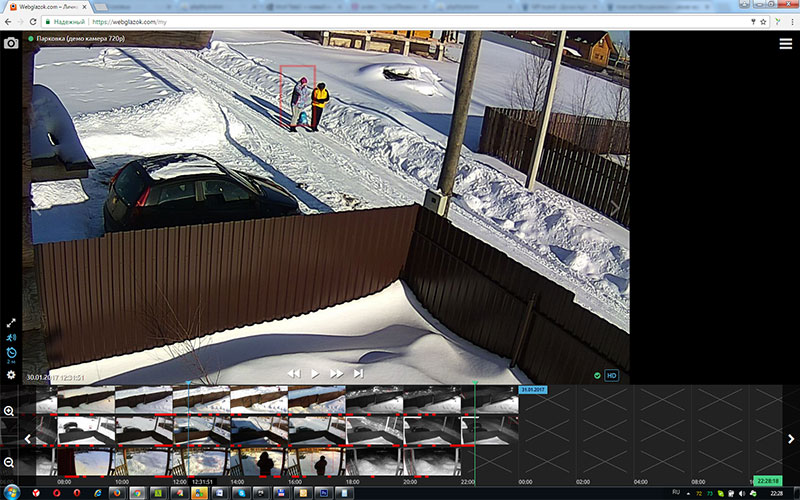 Онлайн просмотр камер системы видеонаблюдения WebGlazok