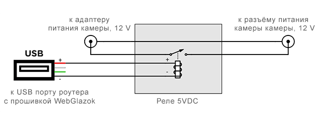Схема модуля контроля зависания камеры Watchdog
